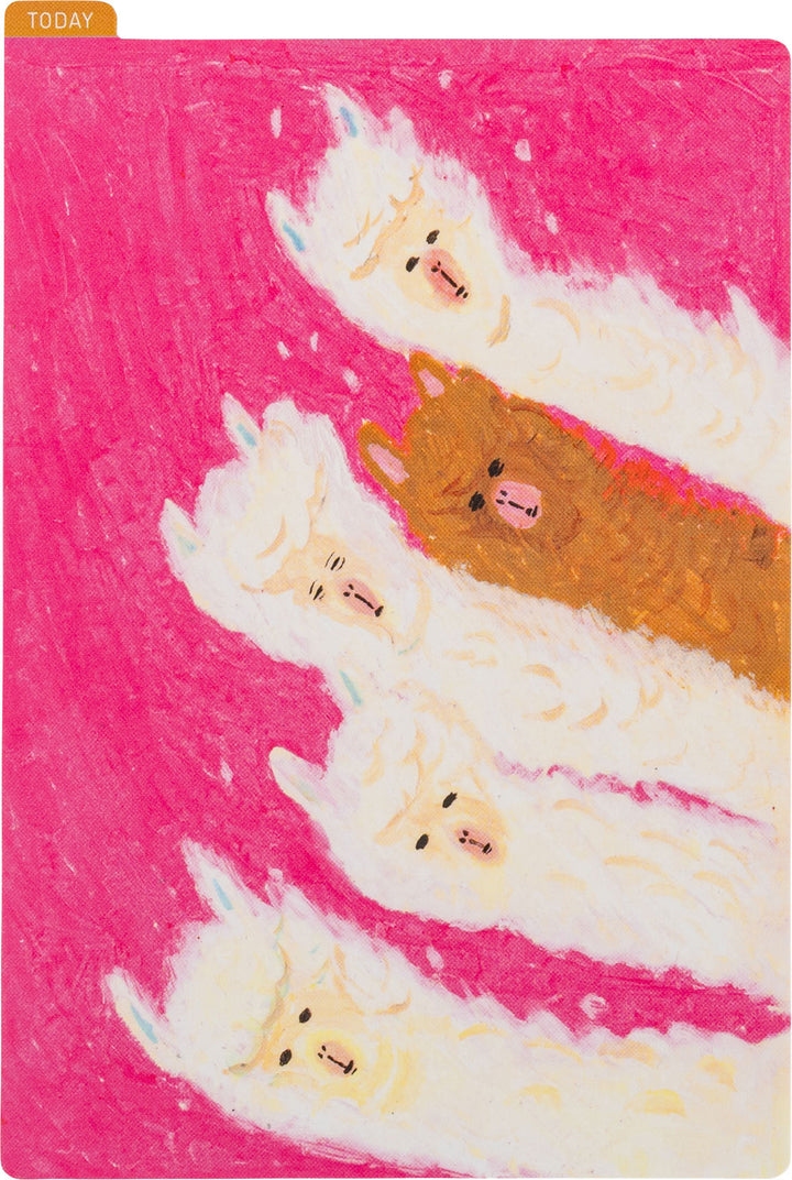 Hobonichi Techo 2024 Spring Edition - Origin A6 Pencil Board - Keiko Shibata: Upwind Alpacas