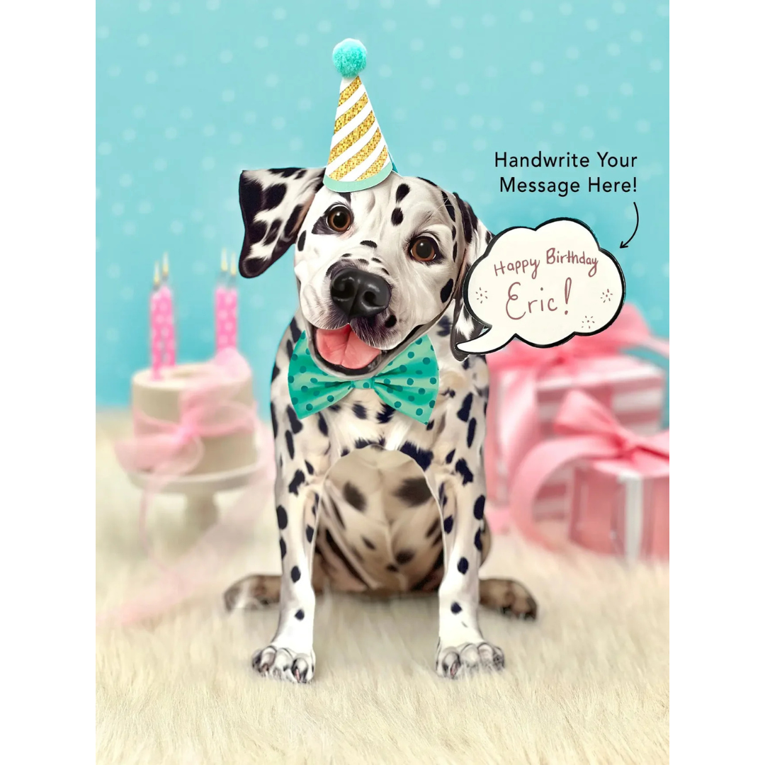 Fresh Cut Paper - Pop-Up Pup with Note Card and Accessories - Dalmatian
