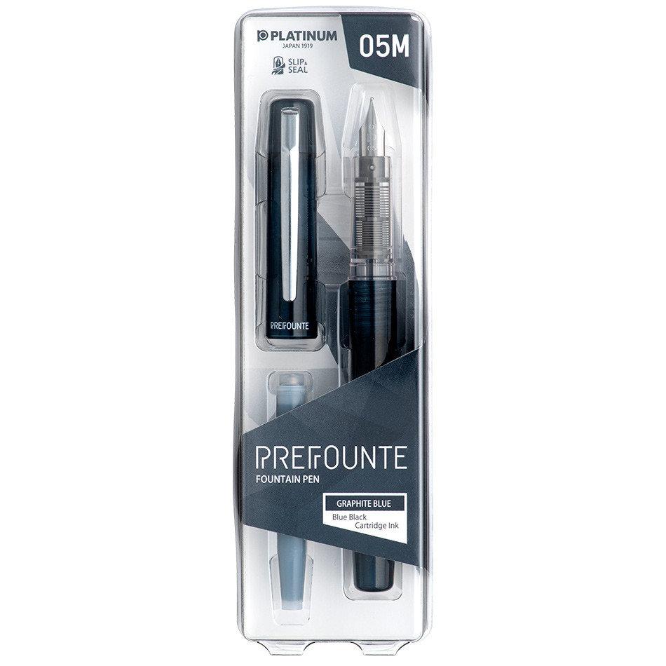 Platinum - Prefounte - Fountain Pen - Graphite Blue