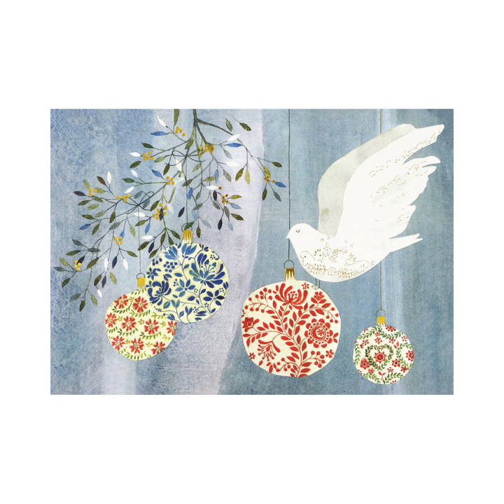 Peter Pauper Press - Boxed Deluxe Holiday Cards - Festive Dove