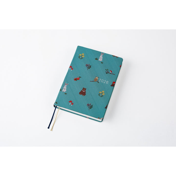 Hobonichi Techo 2026 -  Original (A6) HON Planner Book - Bow & Tie: In the Forest - English/January Start/Monday Start
