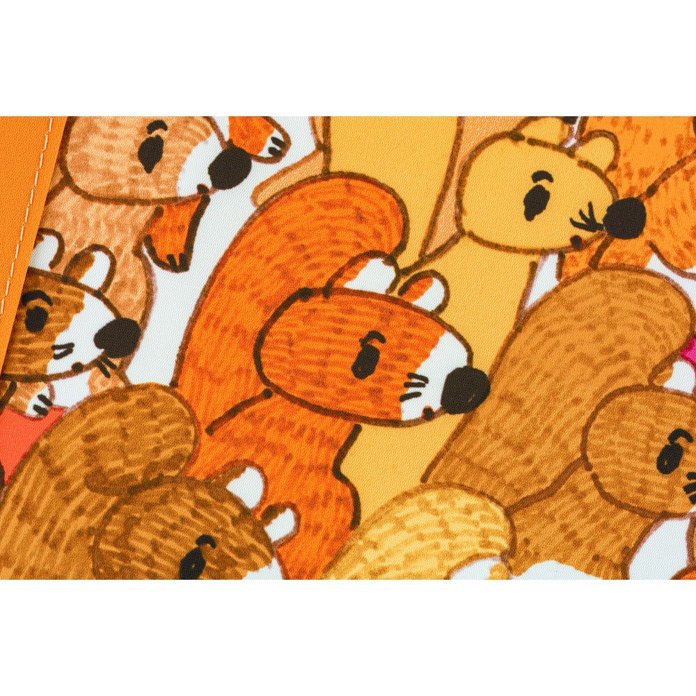 Hobonichi Techo 2026 - A6 Cover Only - 100%ORANGE: Squirrel Squadron