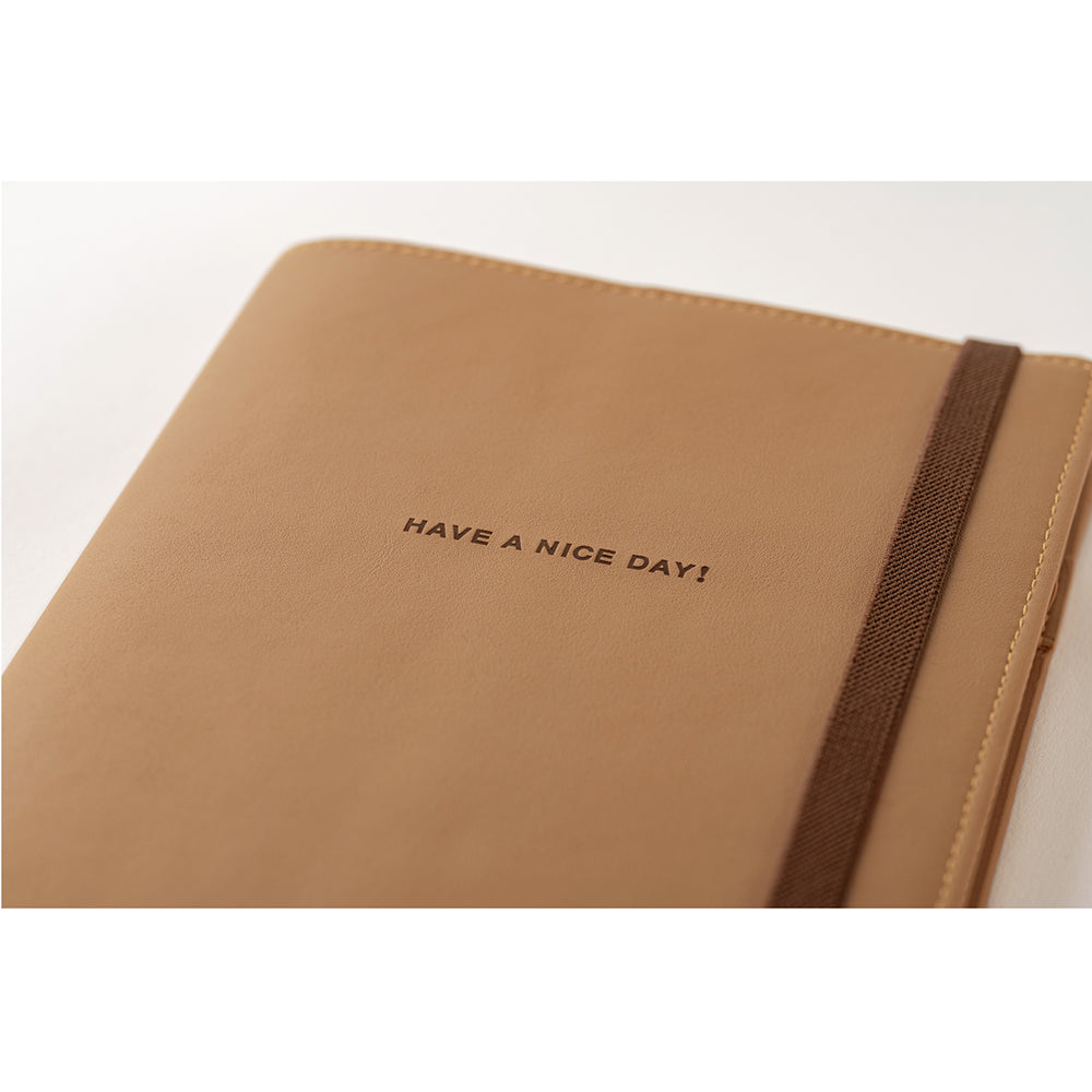 Hobonichi Techo 2024 - A5 Cover Only - Have a Nice Day! (Almond)