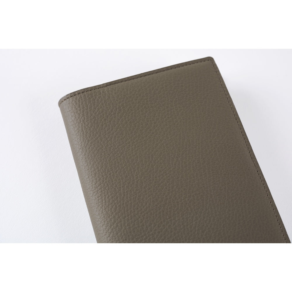 Hobonichi Techo 2026 - A6 Cover Only -  Leather: Taut (Gray & Light Blue)