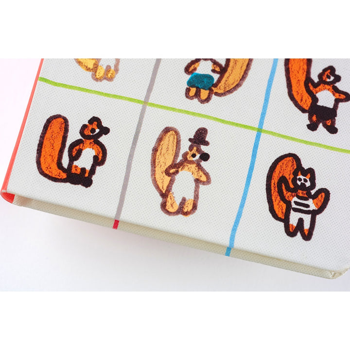 Hobonichi Techo 2026 - Weeks/Wallet Planner Book - 100%ORANGE: Squirrel’s Moving Day [English/Tall & Slim/Jan Start]