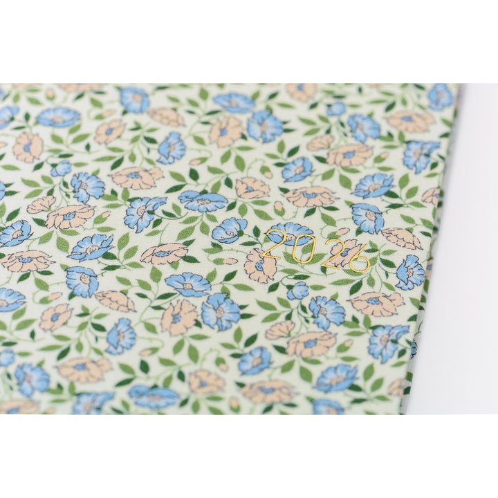 Hobonichi Techo 2026 - Weeks/Wallet Planner Book - Liberty Fabrics: Sasha Kiora [English/Tall & Slim/Jan Start]