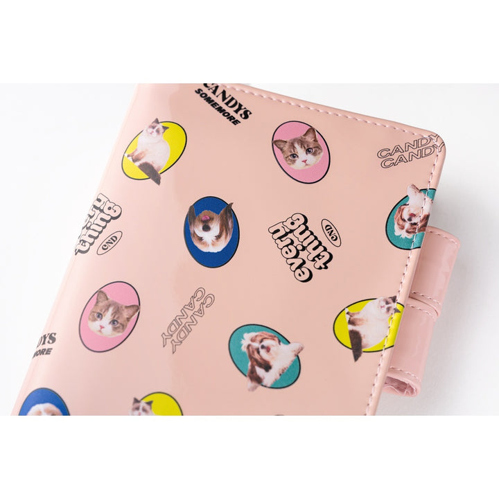 Hobonichi Techo 2026 - A6 Cover Only - Candy Stripper: Random Dog & Cat (Pink)
