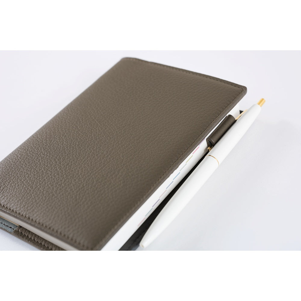 Hobonichi Techo 2026 - A6 Cover Only -  Leather: Taut (Gray & Light Blue)