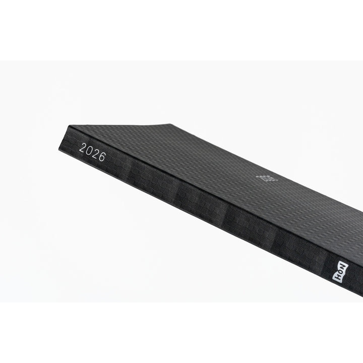 Hobonichi Techo 2026 -  Cousin A5 HON Planner Book - Paper Series: Black Gingham - English/January Start/Monday Start