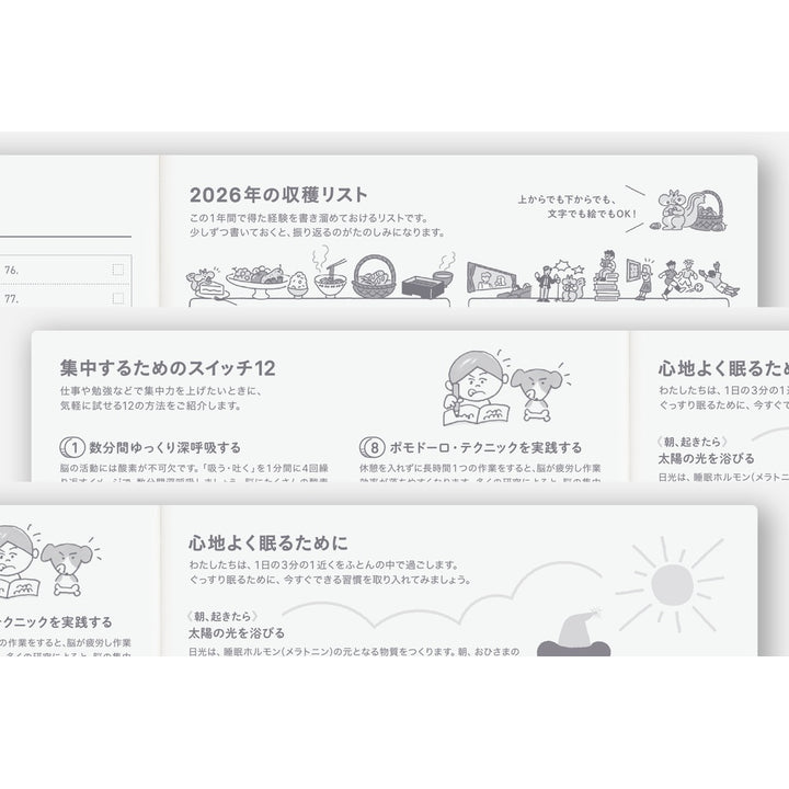 Hobonichi Techo 2026 Spring Edition - Japanese Cousin Book [A5 size/Daily/Apr
start/Mon start]