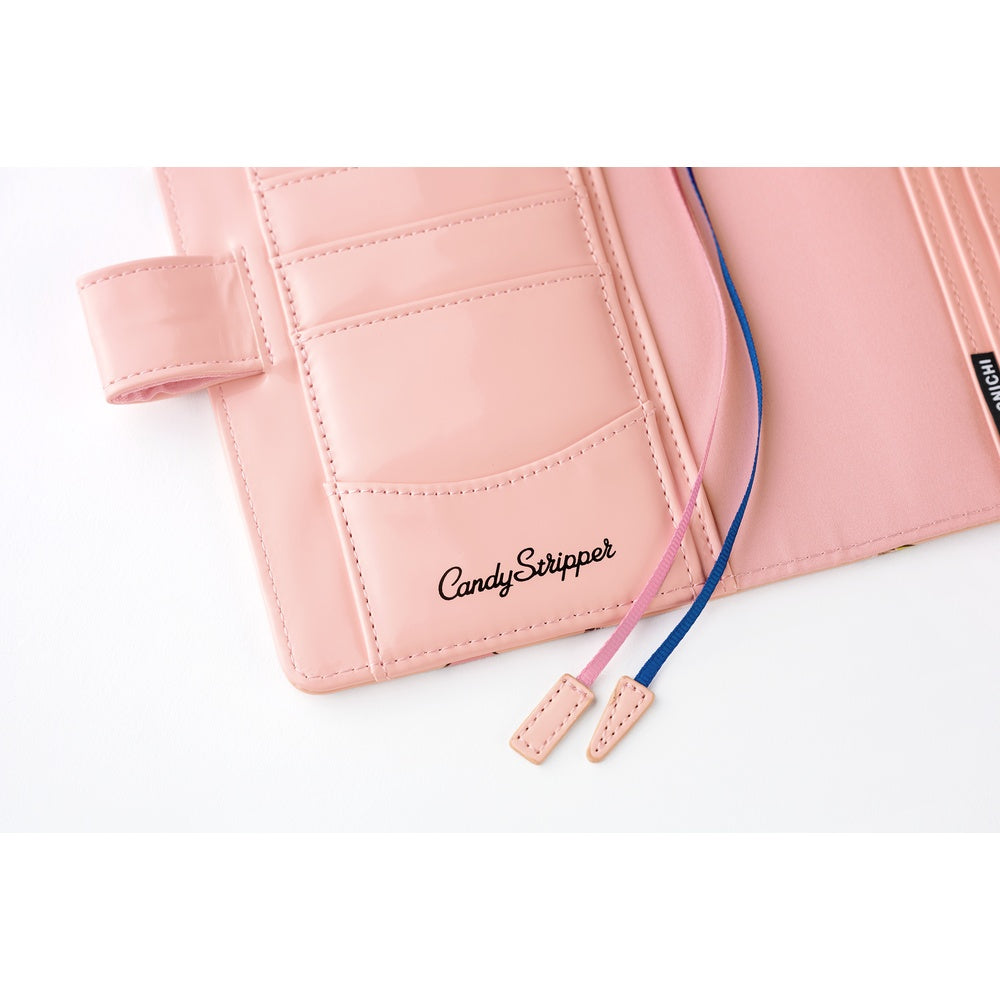 Hobonichi Techo 2026 - A6 Cover Only - Candy Stripper: Random Dog & Cat (Pink)