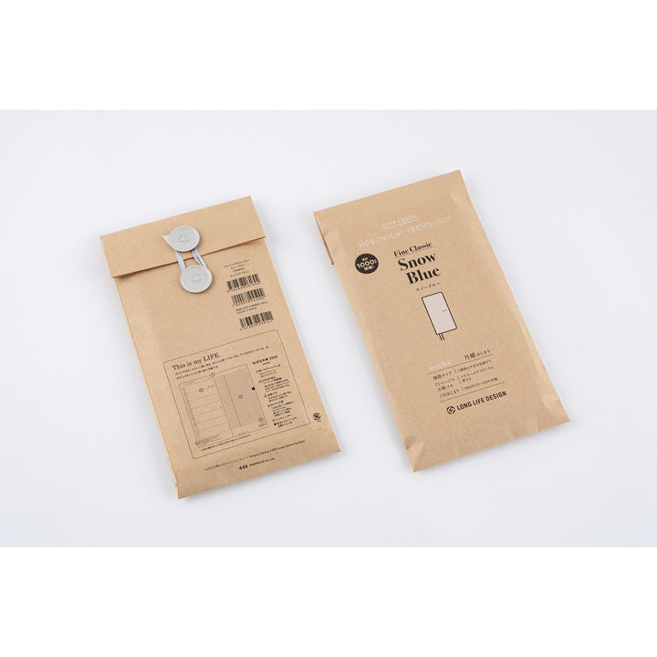 Hobonichi Techo 2026 - Weeks/Wallet Planner Book - Leather: Leather: Snow Blue [English/Tall & Slim/Jan Start] (Copy)