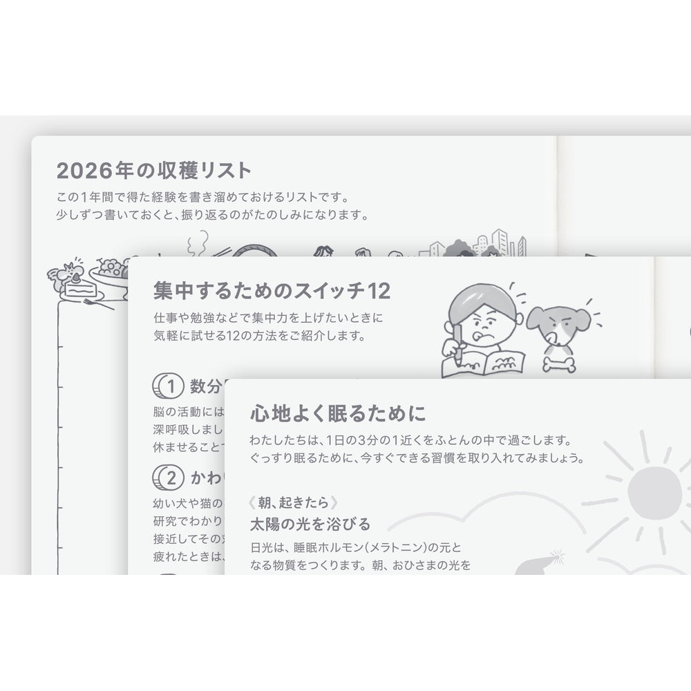 Hobonichi Techo 2026 - A6 Original Japanese Planner Book - 2026 January start (Monday start)