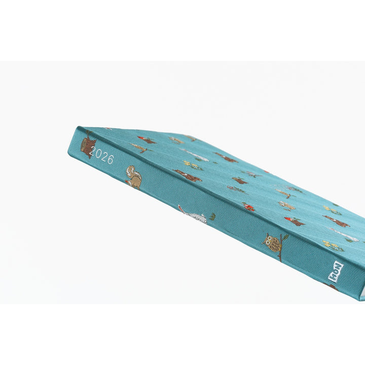 Hobonichi Techo 2026 - Cousin A5 HON Planner Book - Bow & Tie: In the Forest - English/January Start/Monday Start