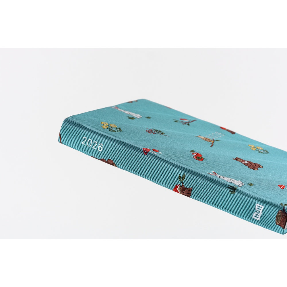 Hobonichi Techo 2026 -  Original (A6) HON Planner Book - Bow & Tie: In the Forest - English/January Start/Monday Start