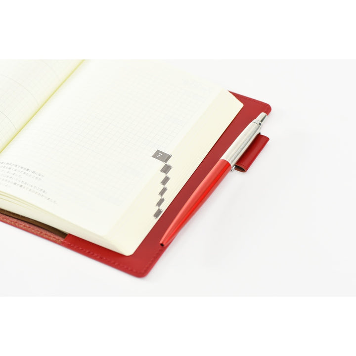 Hobonichi - A6 Cover for 5-Year Techo - Leather (Red)