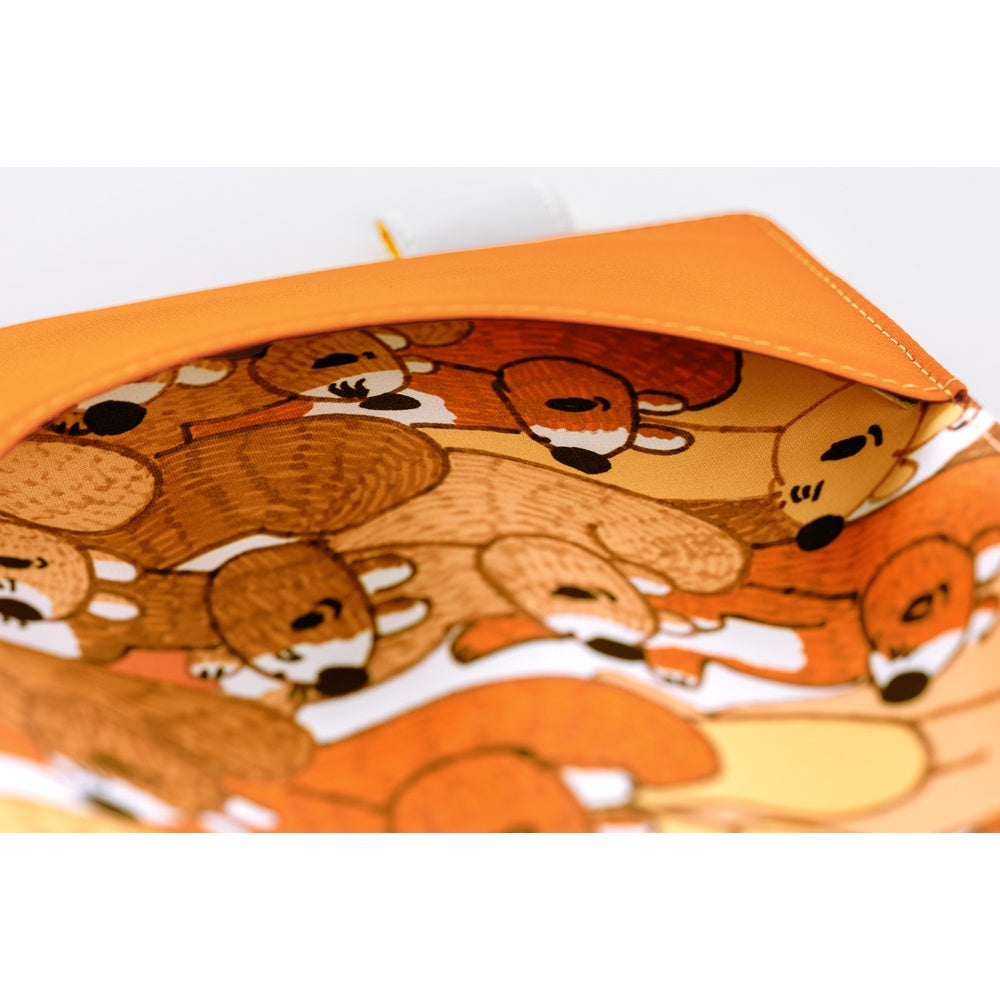 Hobonichi Techo 2026 - A6 Cover Only - 100%ORANGE: Squirrel Squadron