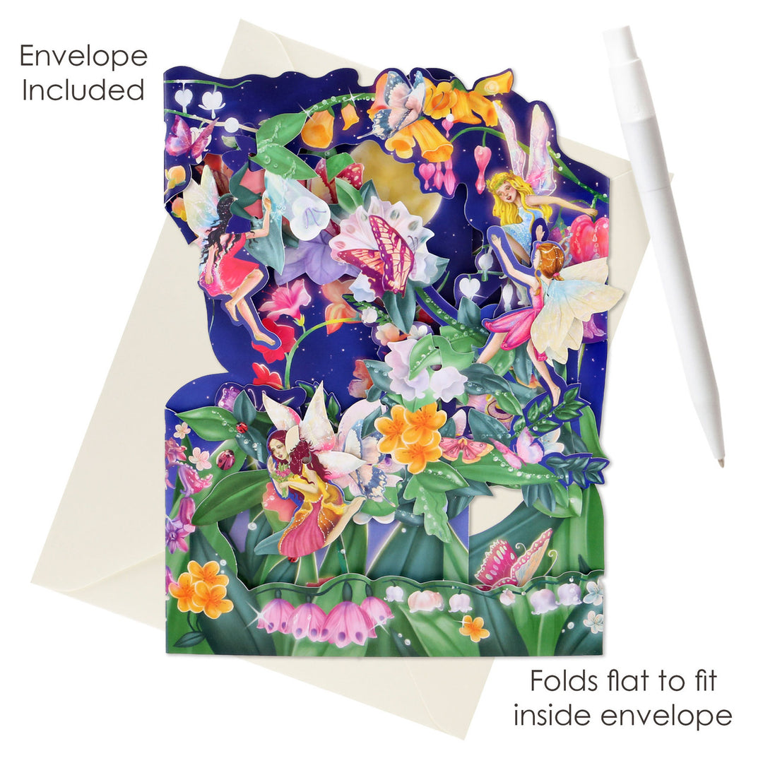 Santoro Swinging Card - Fairies