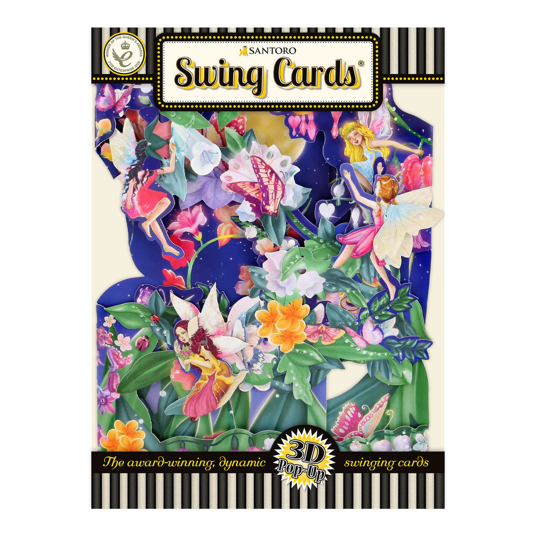 Santoro Swinging Card - Fairies