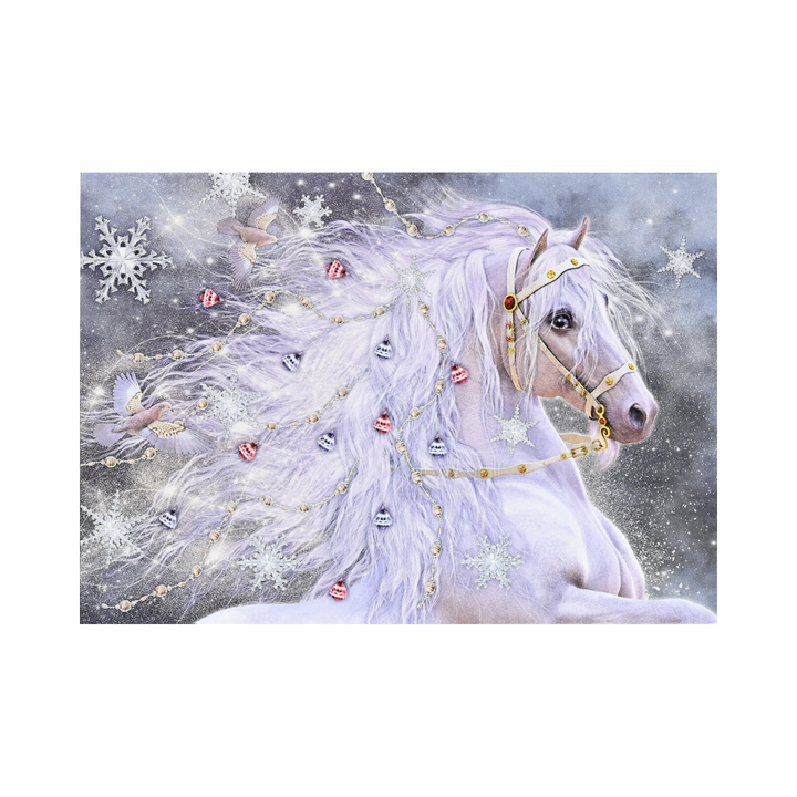 Peter Pauper Press - Boxed Deluxe Holiday Cards - Festive Horse