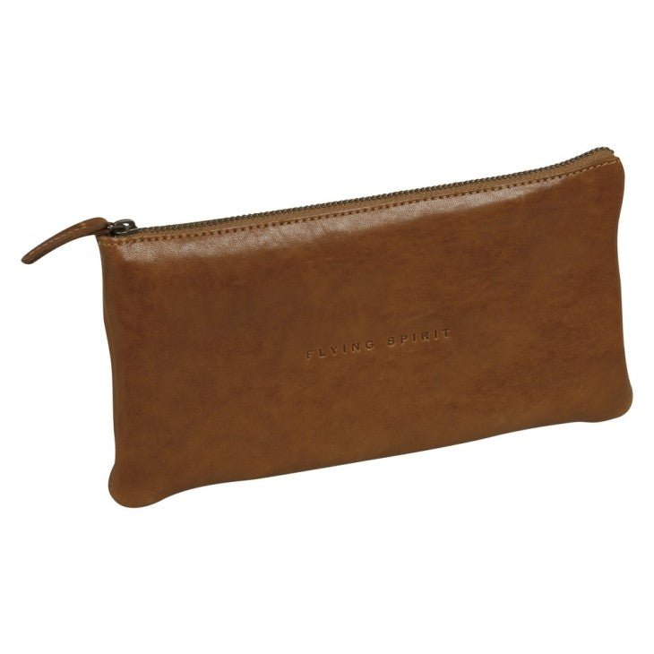 Clairefontaine - Flying Spirit Glossy Leather Flat Pencil Case