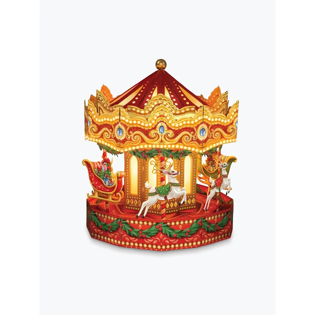 freshcut paper - Large Pop Up - Christmas Carousel