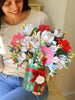 freshcut paper - Large Pop-Up Flower Bouquet - Golden Mistletoe