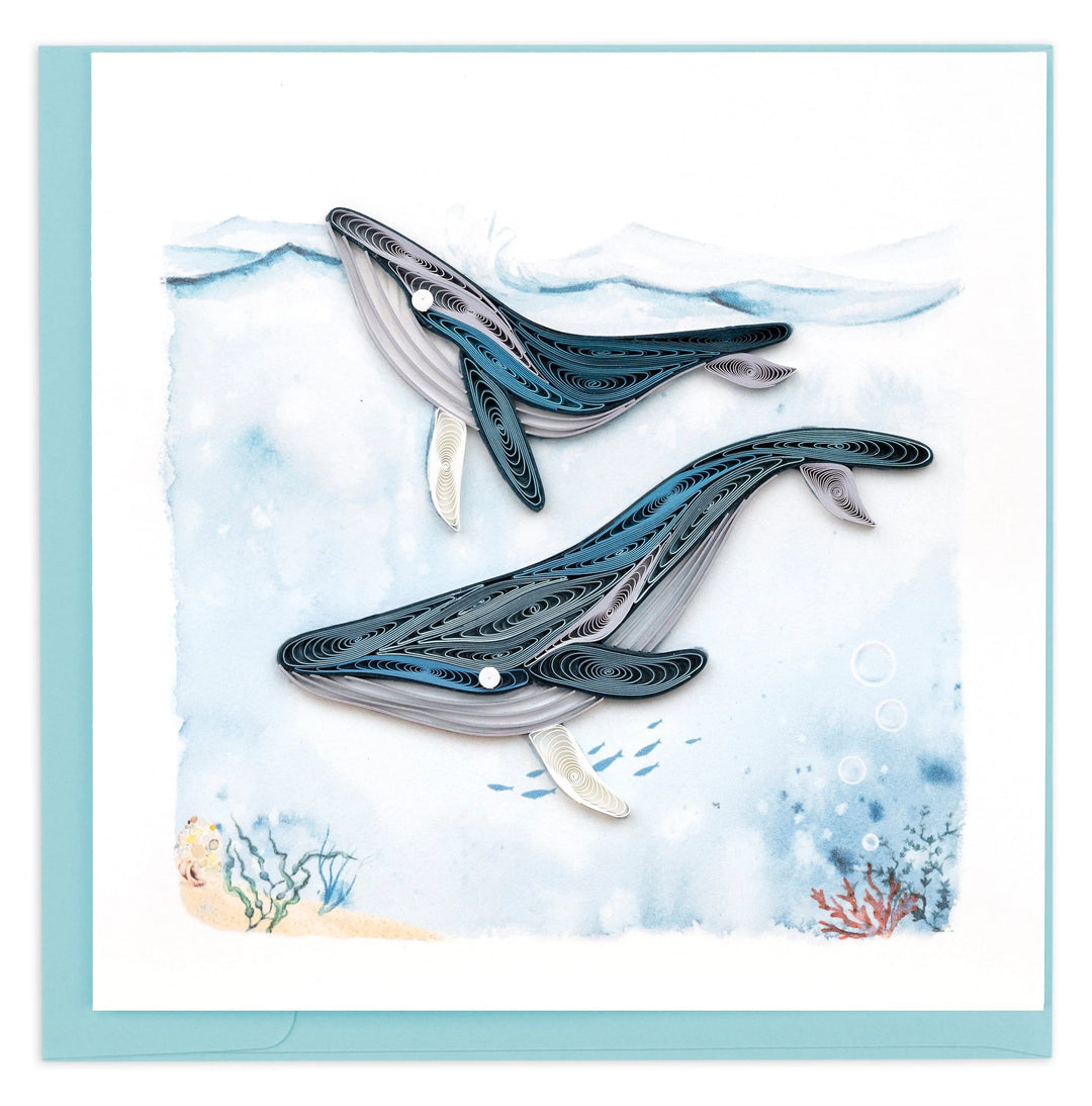 Quilling Card - Humpback Whales