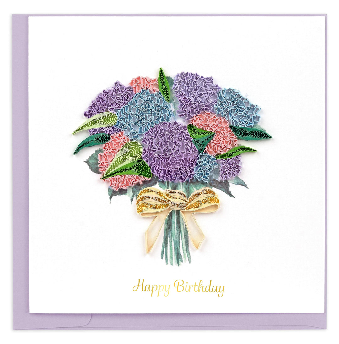 Quilling Card - Hydrangea Bouquet
