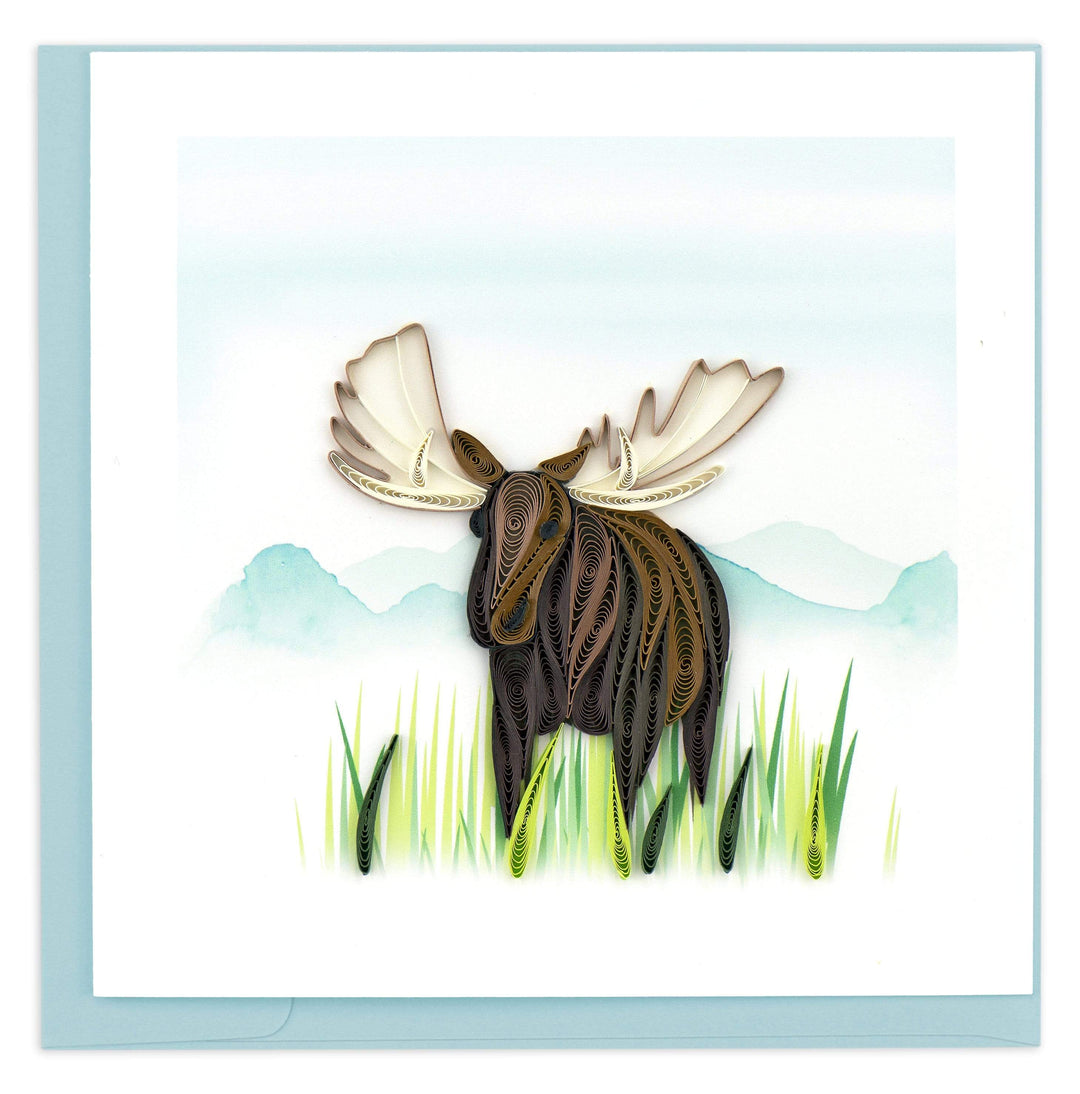 Quilling Card - Moose