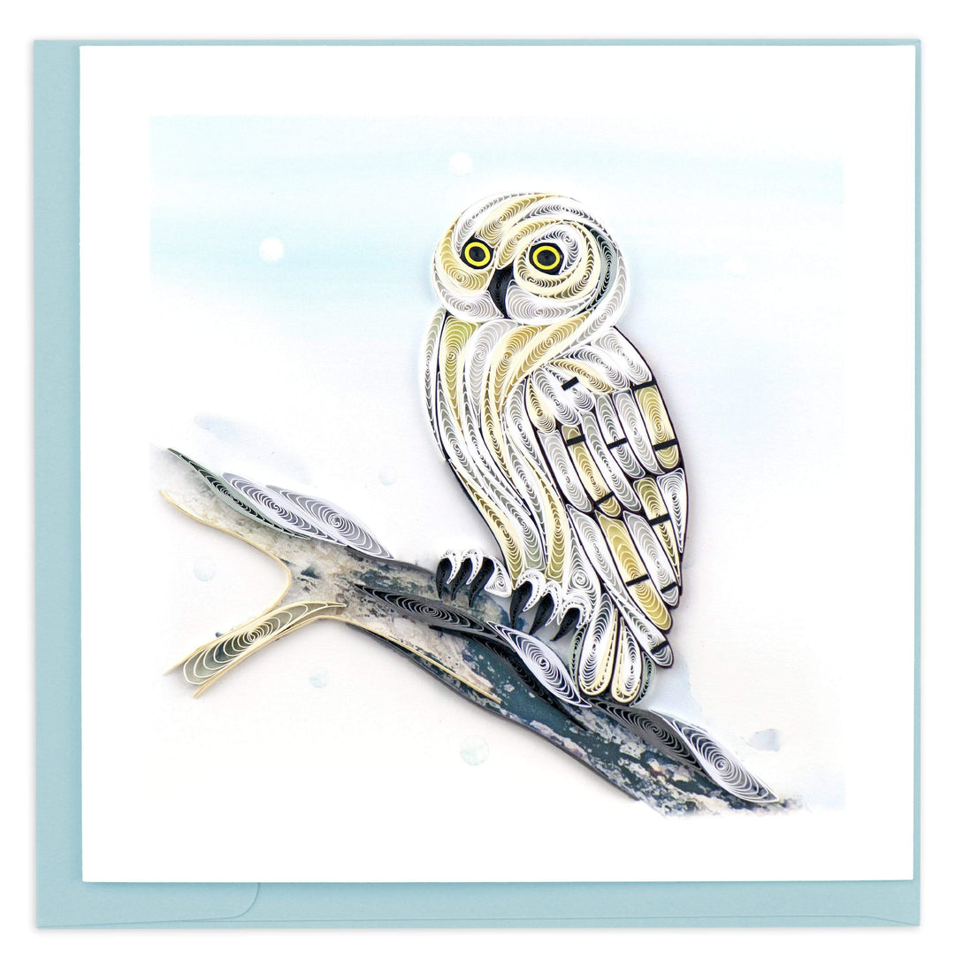 Quilling Card - Snowy Owl