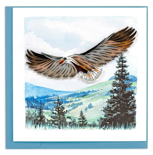 Quilling Card - Soaring Eagle