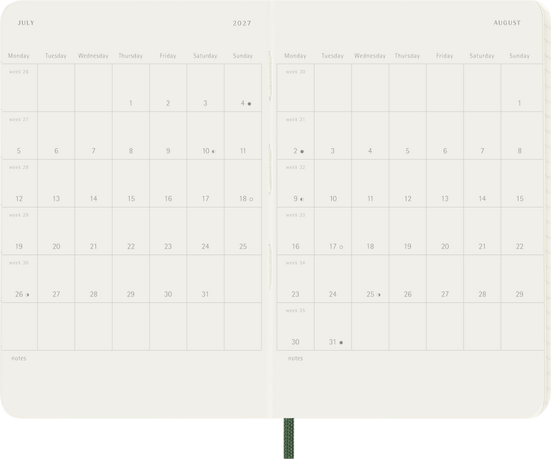 Moleskine - 2027 Classic Daily Planner - Pocket Size (Softcover)