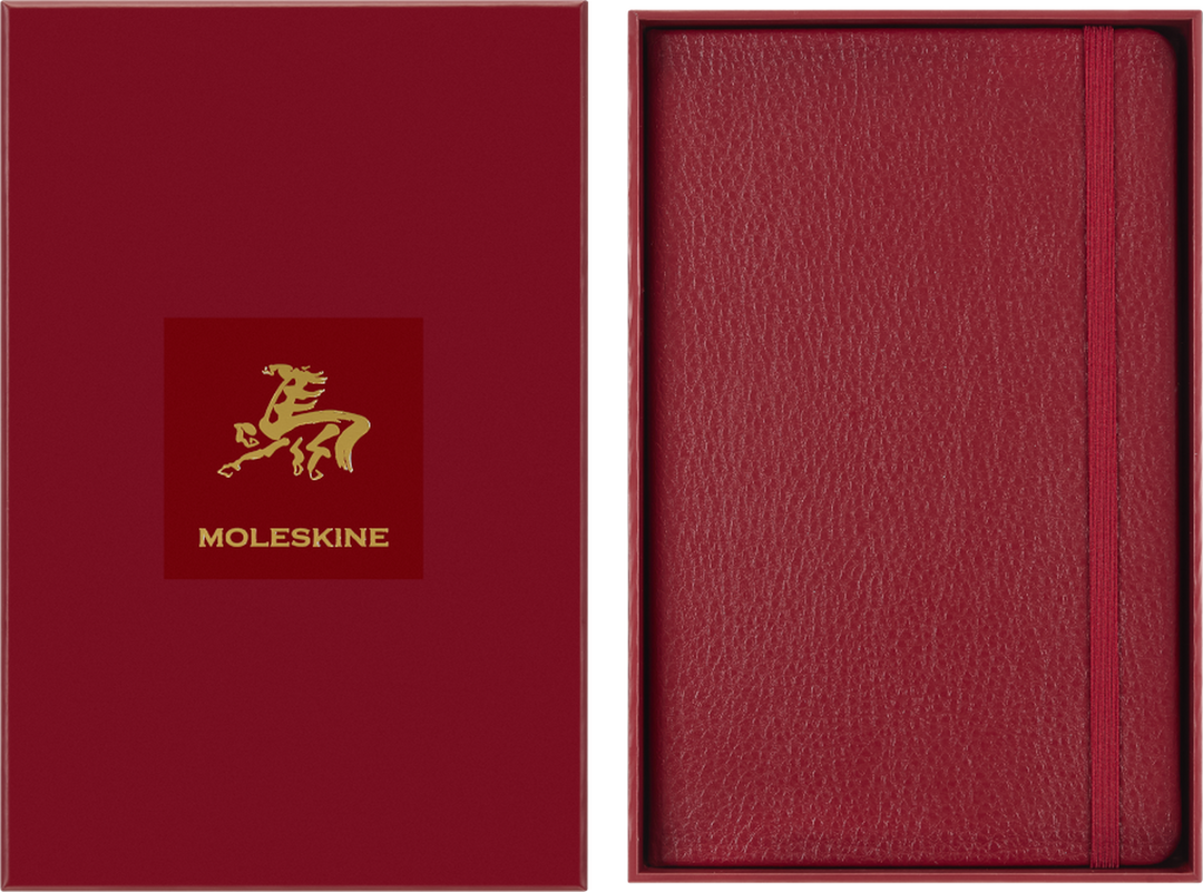 Moleskine - Year of the Horse Notebook with Gift Box - Fire Red