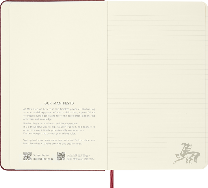 Moleskine - Year of the Horse Notebook with Gift Box - Fire Red