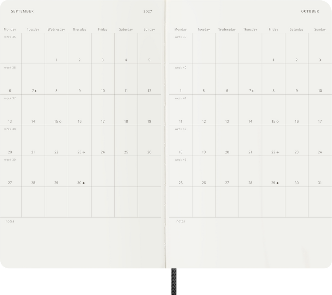 Moleskine - 2027 Classic Weekly Planner - Large (Softcover)