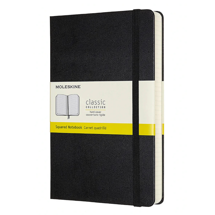 Moleskine - Classic Squared Notebook - Large (Black/Hardcover)