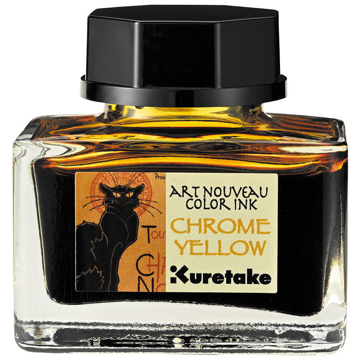 Kuretake Ink Cafe - Art Nouveau Colour Ink - Chrome Yellow