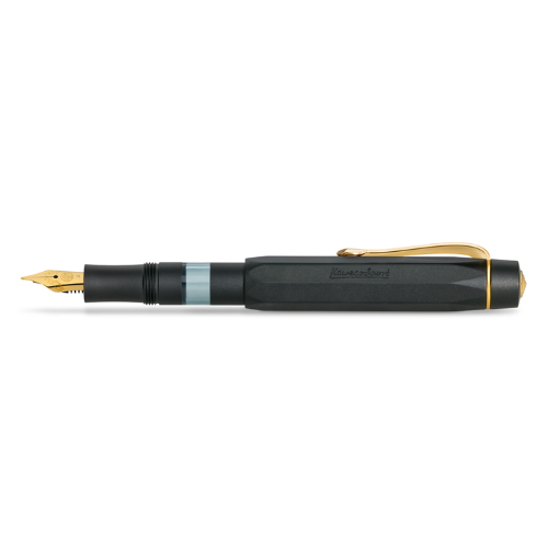Kaweco - Piston AL SPORT Fountain Pen - Solo - Black/Gold