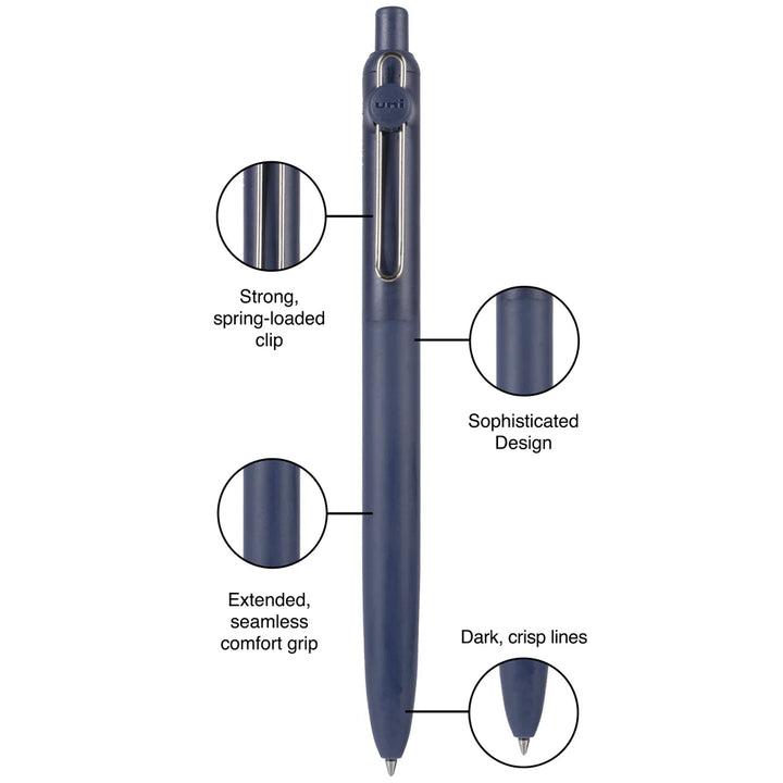 UNIBALL - ZENTO Liquid Gel Pen 0.7mm (Pack of 2) - Muted Collection