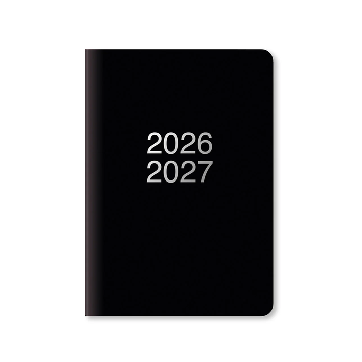 Letts of London - Dazzle A5 Week to View Planner - 2026-2027 - Multilanguage - Black