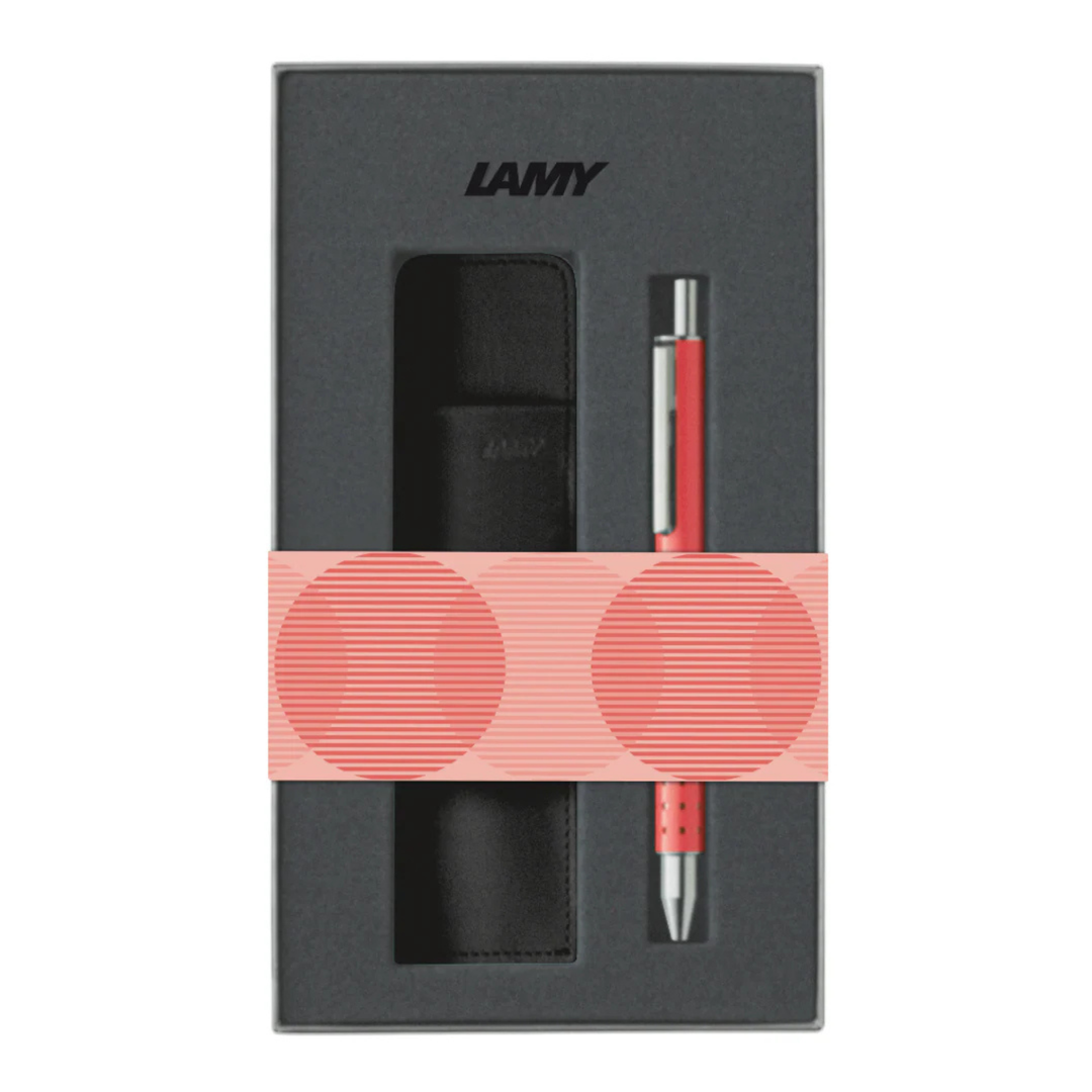 Lamy - Swift Sunset - Rollerball Pen with Leather Case - Gift set