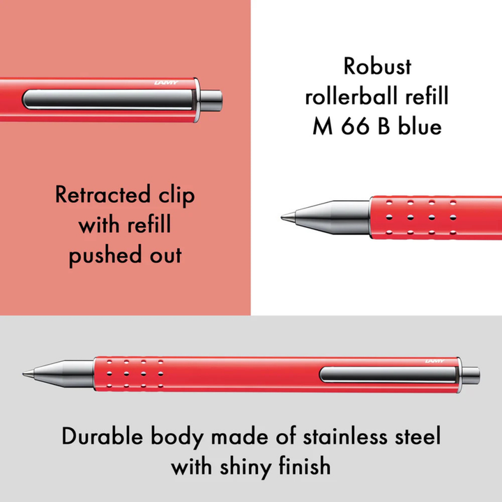Lamy - Swift Sunset - Rollerball Pen with Leather Case - Gift set