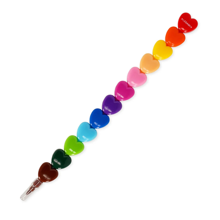 LEGAMI - 12 Stackable Crayons - Heart