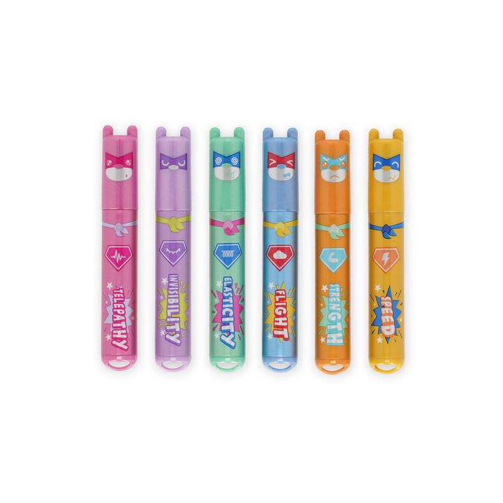 LEGAMI - Set of 6 Mini Highlighters - Teddy's Superpower