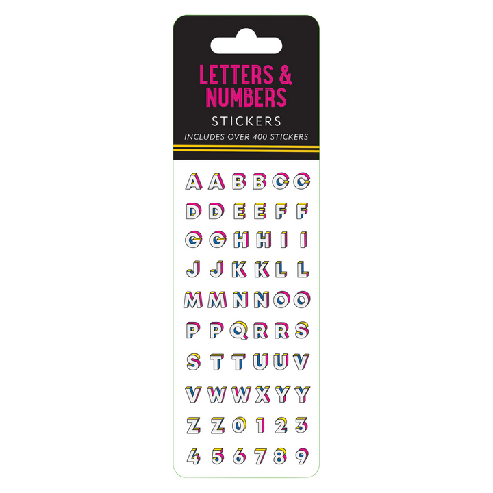 Peter Pauper Press - Sticker Set - Letters & Numbers