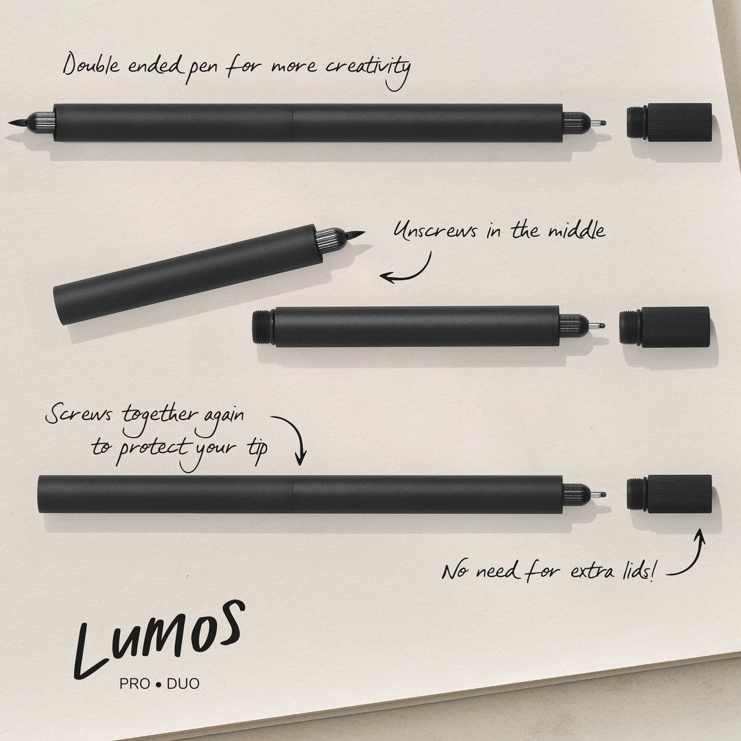 Tom's Studio - Lumos Pro Duo - Infinitely Refillable Pen - Raspberry