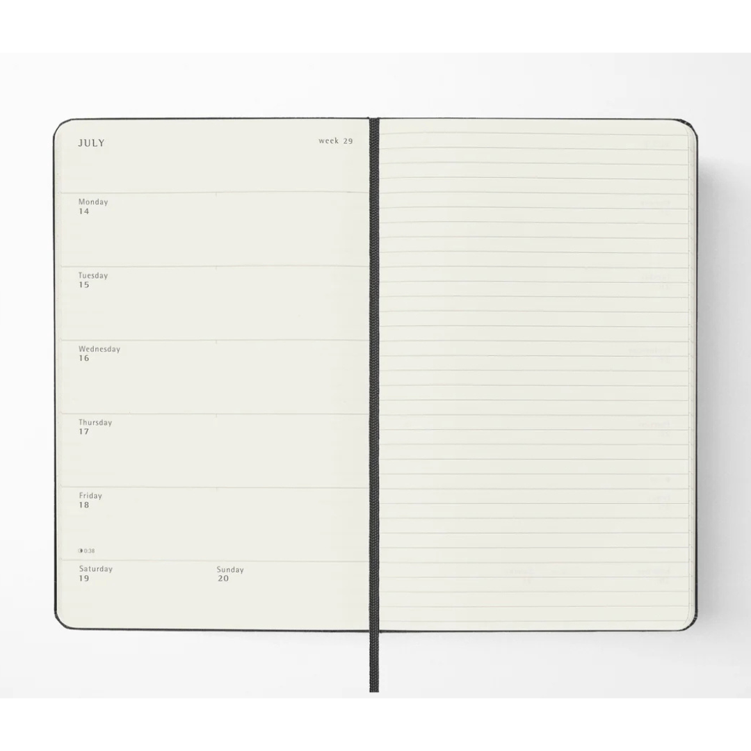 Moleskine 2026 - Weekly Notebook Diary/Planner - Large (Black/Hardcover)