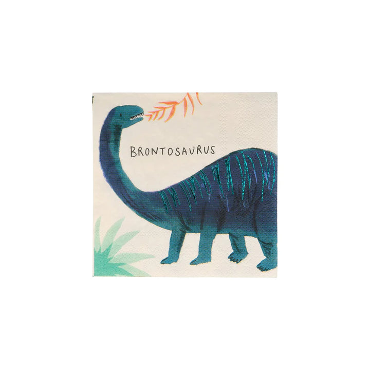 MERI MERI - Dinosaur Kingdom Small Napkins - Pack of 16