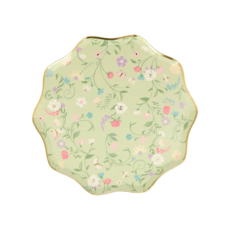 MERI MERI - Laduree Paris Floral Side Plates - Set of 8 - Assorted Colours